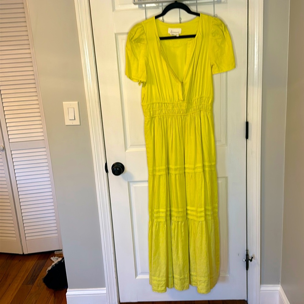 Anthropologie yellow dress